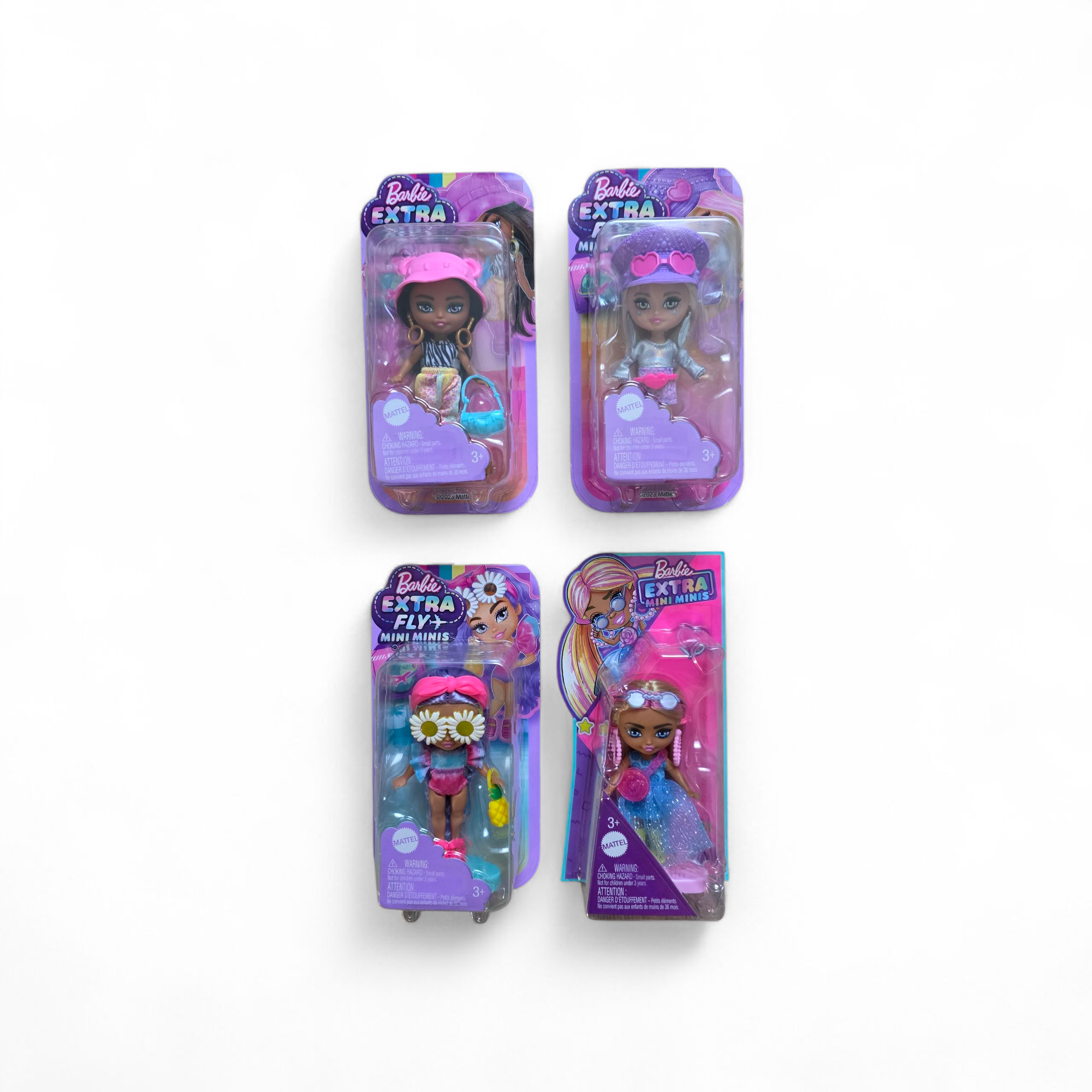 BARBIE EXTRA mini poupée X4 pièces 3,51€ l'unité
