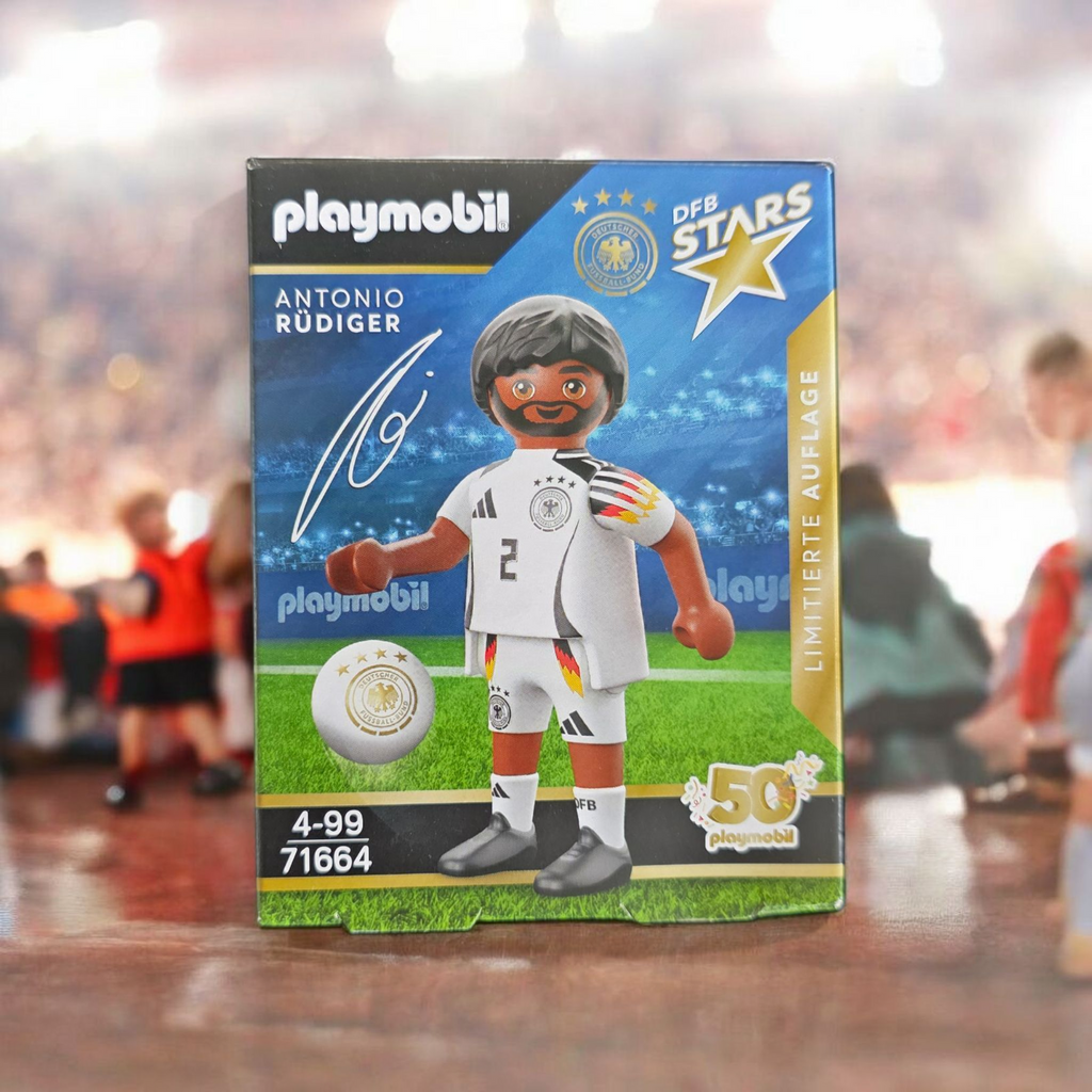 Playmobil joueur de football ANTONIO RUDIGER édition limité X8 pièces 1,71€ l'unité