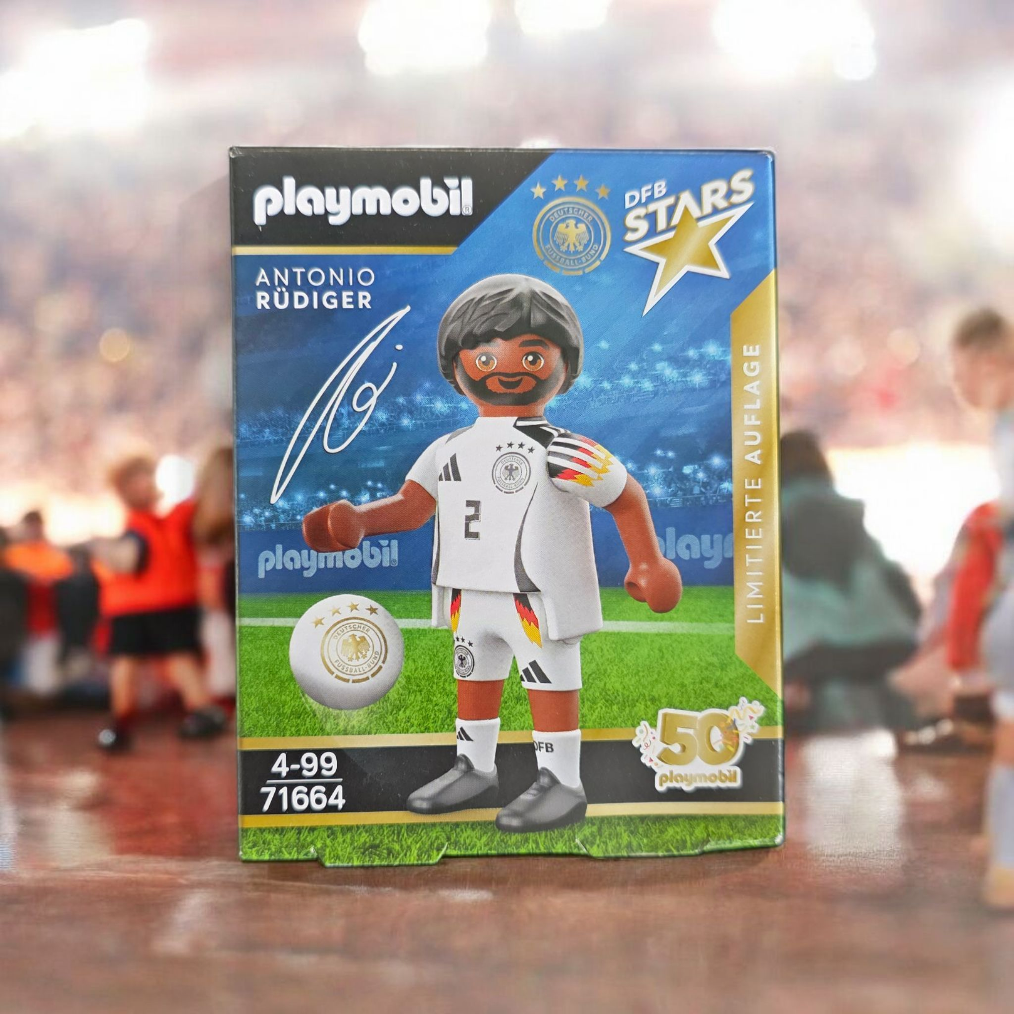 Playmobil joueur de football ANTONIO RUDIGER édition limité X8 pièces 1,71€ l'unité
