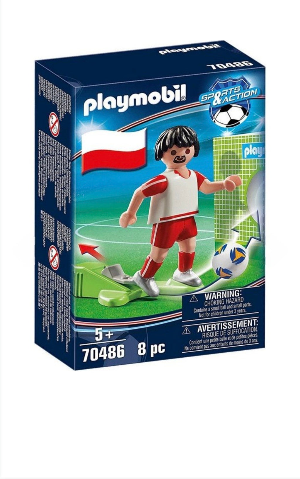 Playmobil sport & action joueur de foot Pologne X8 pièces 1,732€ l'unité