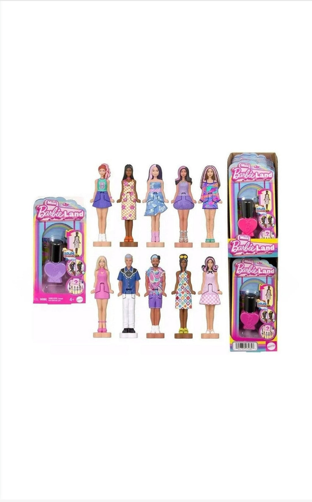 mini poupée Barbie land fashionnistas poupée dans flacon de vernis à ongles X10 pièces 1,173€ l'unité