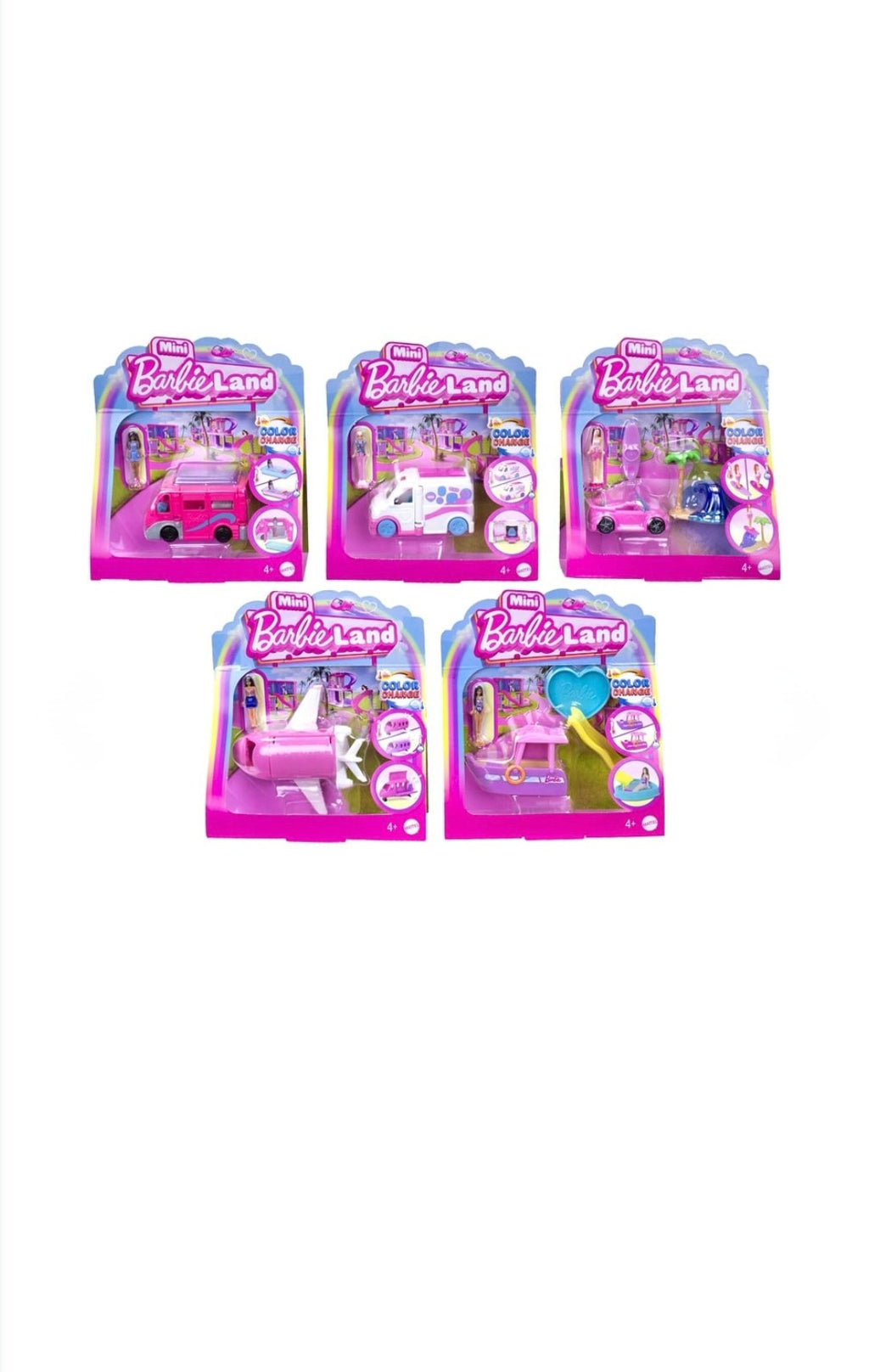 !!!RUPTURE DE STOCK !!! mini poupée barbie land playset véhicule avec présentoir X6 pièces 2,125€ l'unité