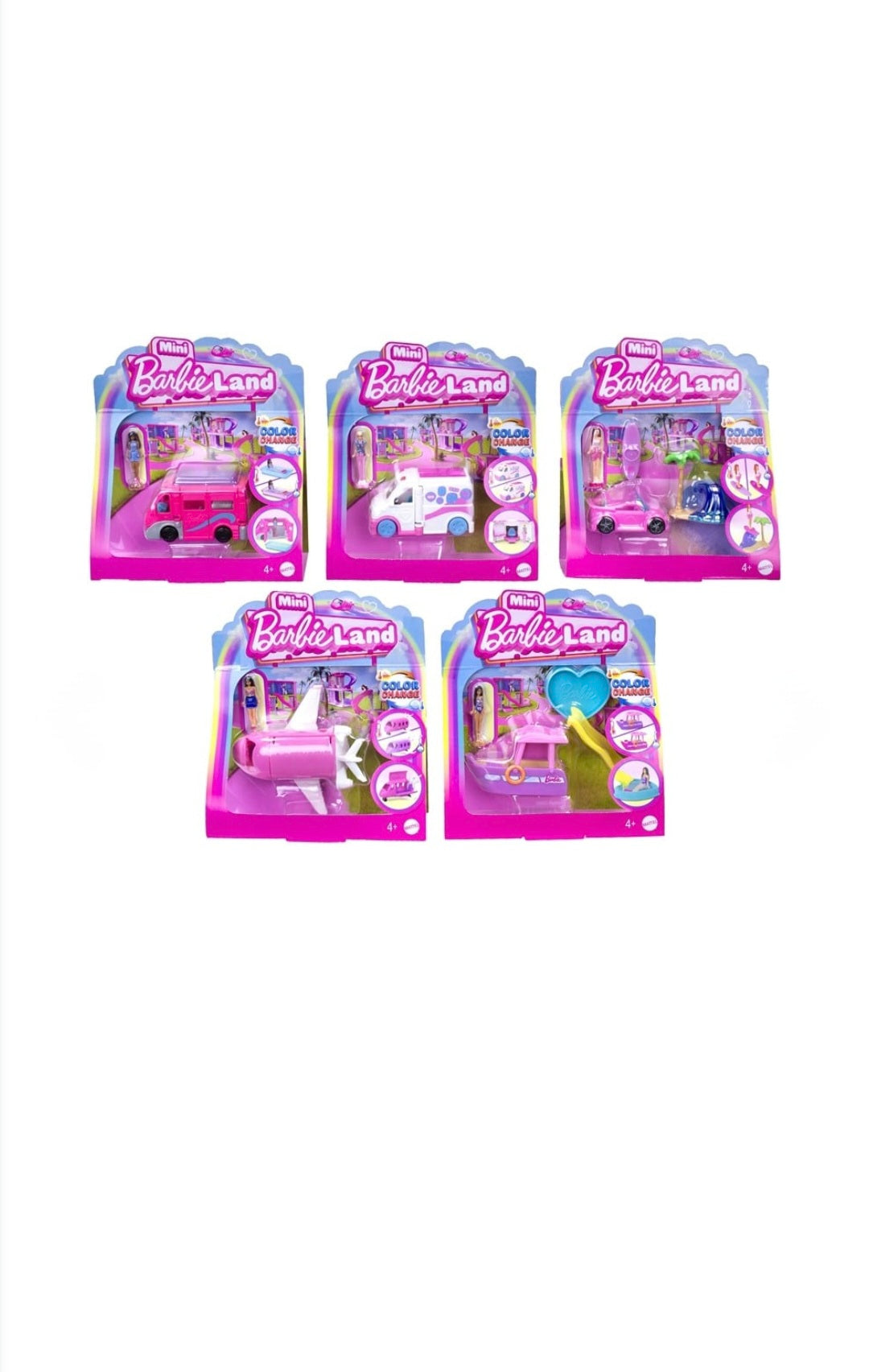!!!RUPTURE DE STOCK !!! mini poupée barbie land playset véhicule avec présentoir X6 pièces 2,125€ l'unité