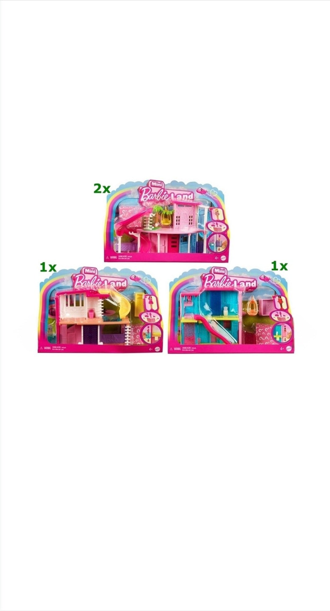 mini poupée Barbie land playset  avec poupée et accessoires X4 pièces 3,15€ l'unité